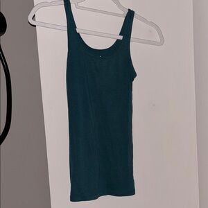 Old Navy Blue Fitted Ribbed Tank Top